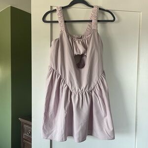 Free People One Two Punch set dress and shorts in lavendar fog